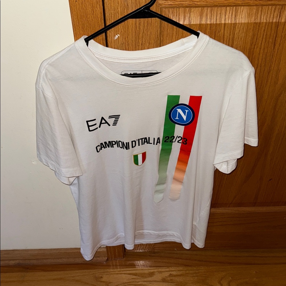 Napoli 3 Campioni 2022/2023 FOOTBALL SHIRT JERSEY TEE EA7 EMPORIO ARMANI